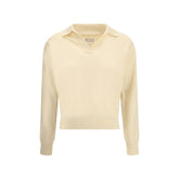 Margiela Cream Fleece Wool Sweater